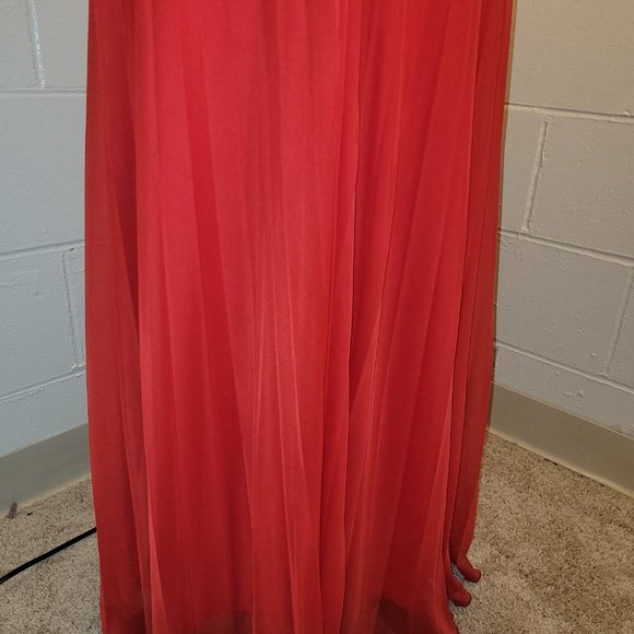 Beautiful Red Jeweled/Beaded Prom Dress - Picture 10 of 10